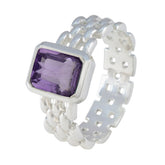 Putri Art Deco Purple Solitaire Band